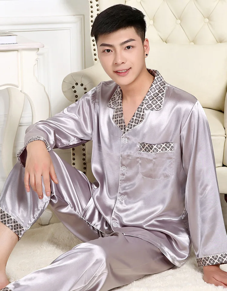 Silk Men Sleepwear Mens Pajamas Men S Sleep Amp Lounge Male Pajama S Jetcube