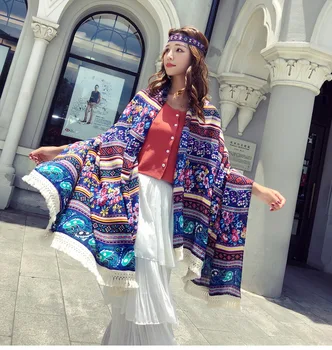 KYQIAO echarpe femme hiver Mexico style ethnic design long bohemian printed tassels scarf women winter scarf muffler cape
KYQIAO echarpe femme hiver Mexico style ethnic design long bohemian printed tassels scarf women winter scarf muffler cape