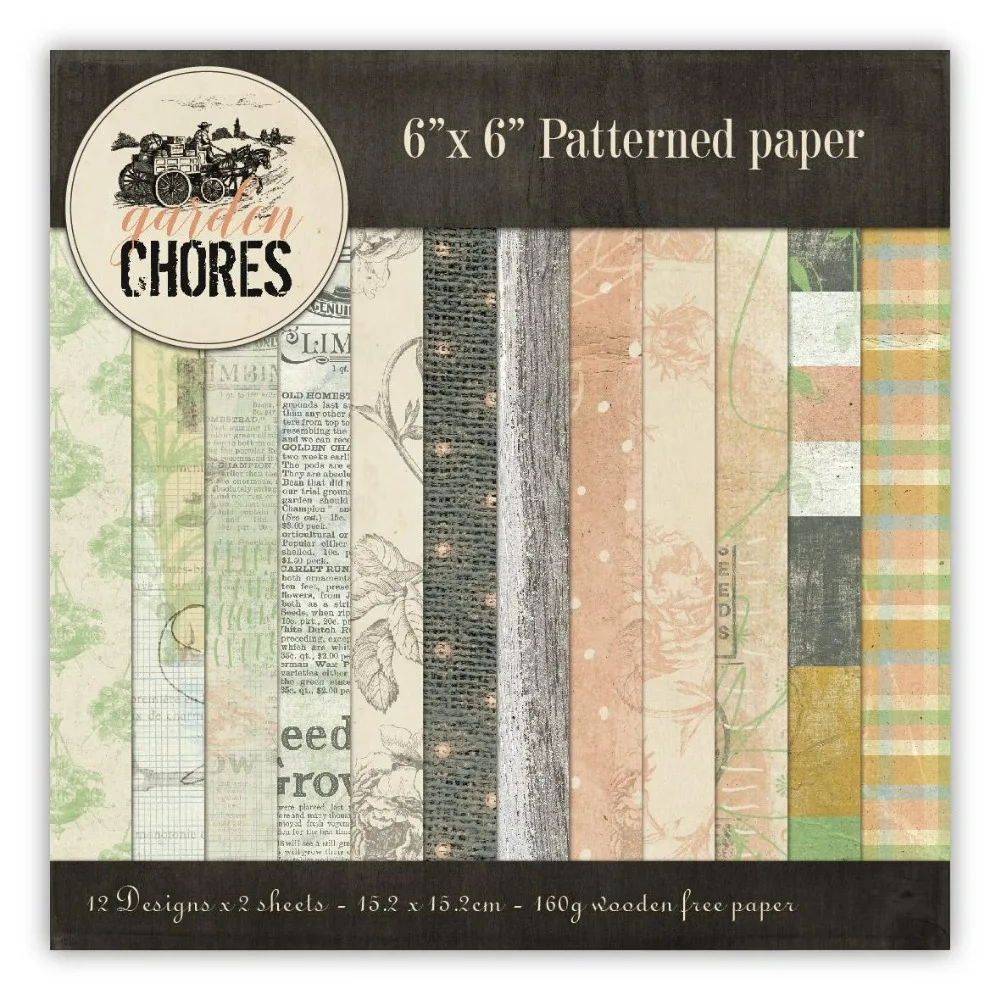 Garden chores Scrapbooking paper pack of 24 sheets handmade craft paper craft Background pad H838
Garden chores Scrapbooking paper pack of 24 sheets handmade craft paper craft Background pad H838