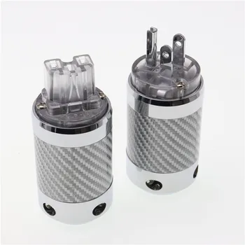 YJhifi Carbon Fiber Rhodium Plated DIY AC Power Electrical Male female connector IEC US Plug
YJhifi Carbon Fiber Rhodium Plated DIY AC Power Electrical Male female connector IEC US Plug