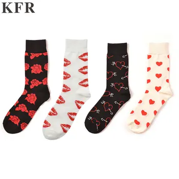 Mens Rose Lips Heart Socks Funny Cotton Happy Socks European USA Skateboard Hip Hop Street Crew Harajuku Art Fashion Short Socks
Mens Rose Lips Heart Socks Funny Cotton Happy Socks European USA Skateboard Hip Hop Street Crew Harajuku Art Fashion Short Socks