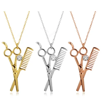 Barber Jewelry Stainless Alloy Necklace Barber Hair Dresser Rhinestone Scissors Shears Pendants Necklaces accessories Neck Lace
Barber Jewelry Stainless Alloy Necklace Barber Hair Dresser Rhinestone Scissors Shears Pendants Necklaces accessories Neck Lace