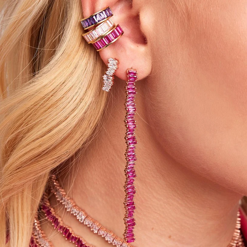 2019 new Clip-on Earrings No Pierced Non-piercing Earcuff Ear Clip Earrings Without Piercing baguette with rainbow cz cuff
2019 new Clip-on Earrings No Pierced Non-piercing Earcuff Ear Clip Earrings Without Piercing baguette with rainbow cz cuff