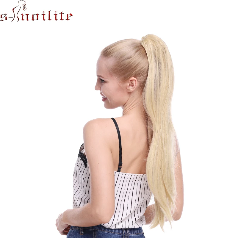 S-noilite 26" Synthetic Hair Straight Ponytail Claw Clip In Hair Extensions High Temperature Fiber Fake Hair Pony Tail Hair
S-noilite 26" Synthetic Hair Straight Ponytail Claw Clip In Hair Extensions High Temperature Fiber Fake Hair Pony Tail Hair