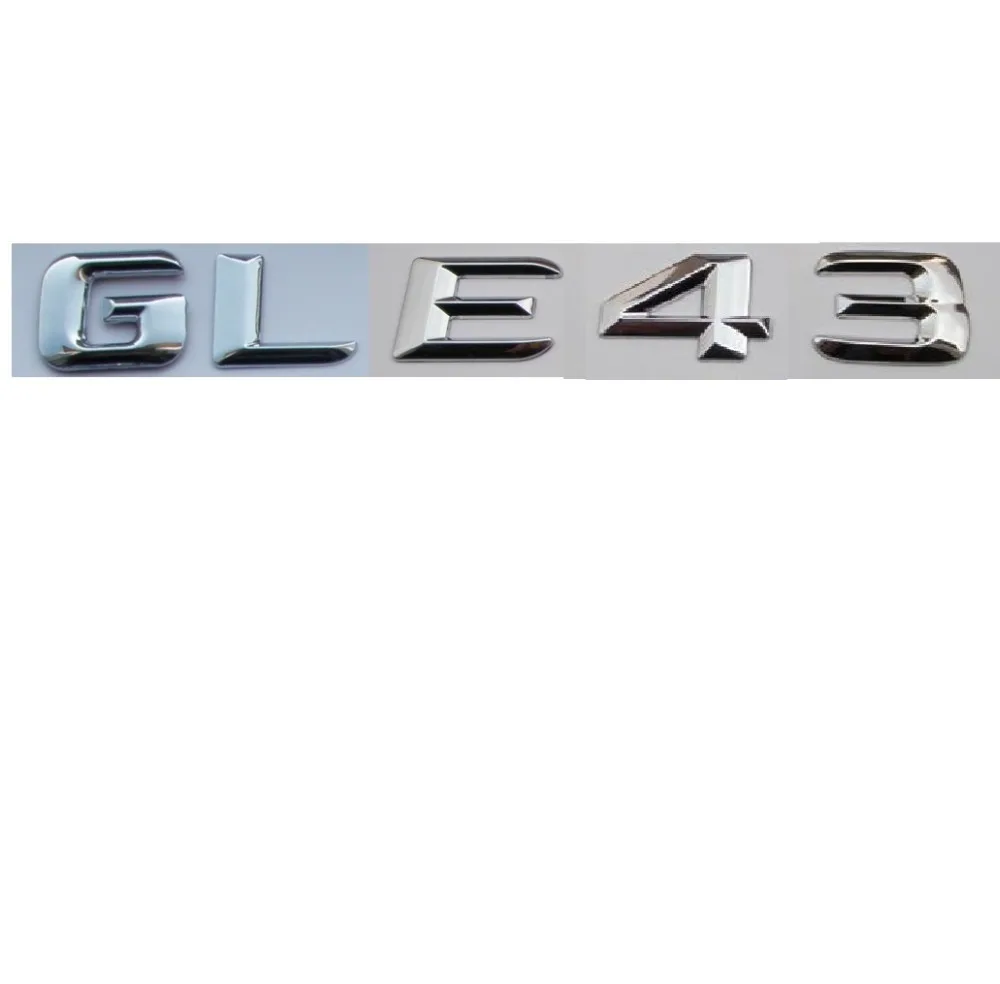 Chrome ABS GLE 43 Plastic Car Trunk Rear Letters Badge Emblem Emblems Decal Sticker for Mercedes Benz GLE Class GLE43 AMG
Chrome ABS GLE 43 Plastic Car Trunk Rear Letters Badge Emblem Emblems Decal Sticker for Mercedes Benz GLE Class GLE43 AMG