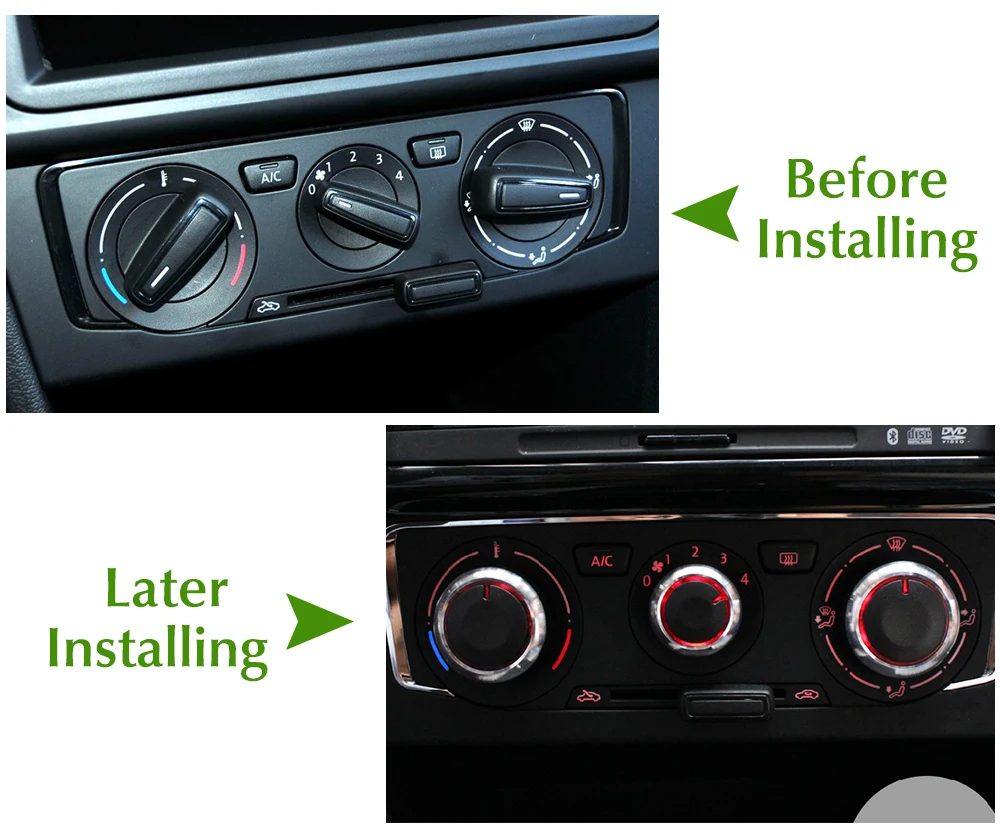 FOR 2005-2010 VW Volkswagen JETTA MK5 Air-Condition Control Switch Panel Knob