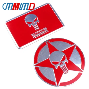 Car styling PUNISHER Skull Aluminum alloy Car Stickers Trucks Motorcycles Laptop Phone Decoration Decals Black/Red accesorios
Car styling PUNISHER Skull Aluminum alloy Car Stickers Trucks Motorcycles Laptop Phone Decoration Decals Black/Red accesorios