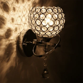 Vintage Classic Crystal wall light Bedside Silver Gold ball crystal Wall Lamp crystal wall sconce with living room bedroom cafe
Vintage Classic Crystal wall light Bedside Silver Gold ball crystal Wall Lamp crystal wall sconce with living room bedroom cafe
