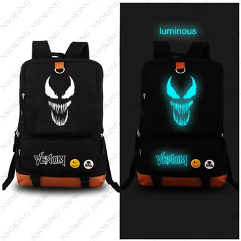 2020 Venom Backpacks Anime casual Spider-Man Canvas bag Student Luminous pattern Schoolbag Unisex Bags
2020 Venom Backpacks Anime casual Spider-Man Canvas bag Student Luminous pattern Schoolbag Unisex Bags
