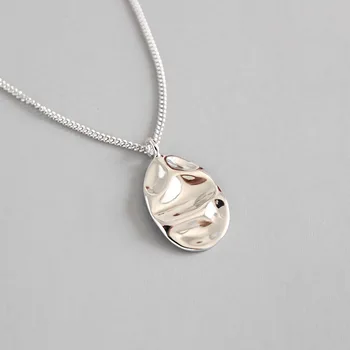 Authentic 925 Sterling silver Irregular Oval Geometric pendant necklace Fine Jewelry Women's XLx329
Authentic 925 Sterling silver Irregular Oval Geometric pendant necklace Fine Jewelry Women's XLx329