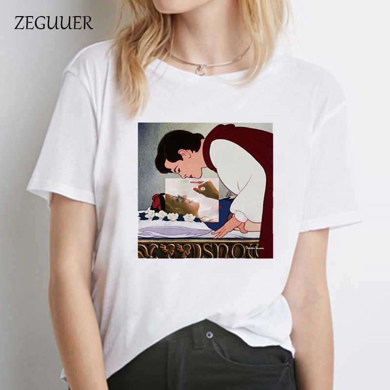 Funny Spoof Fashion Snow White Punk Korean Tshirt Wind Cotton Round Neck Girls Clothes Summer Womens Clothing T Shirt 
Funny Spoof Fashion Snow White Punk Korean Tshirt Wind Cotton Round Neck Girls Clothes Summer Womens Clothing T Shirt