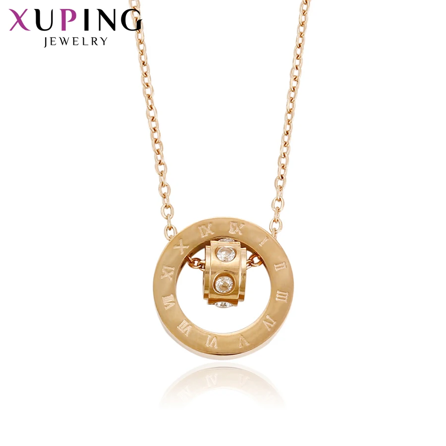 Xuping Fashion Rose Gold Color Plated Necklace Charm Style Long Necklace High Quality Chain Jewelry Gift S76,1-43861
Xuping Fashion Rose Gold Color Plated Necklace Charm Style Long Necklace High Quality Chain Jewelry Gift S76,1-43861