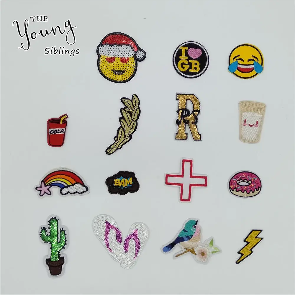 High quality Fashion Patches Hot melt adhesive Applique Embroidery patches stripes DIY Clothing Accessories Patch C2222-C2251
High quality Fashion Patches Hot melt adhesive Applique Embroidery patches stripes DIY Clothing Accessories Patch C2222-C2251