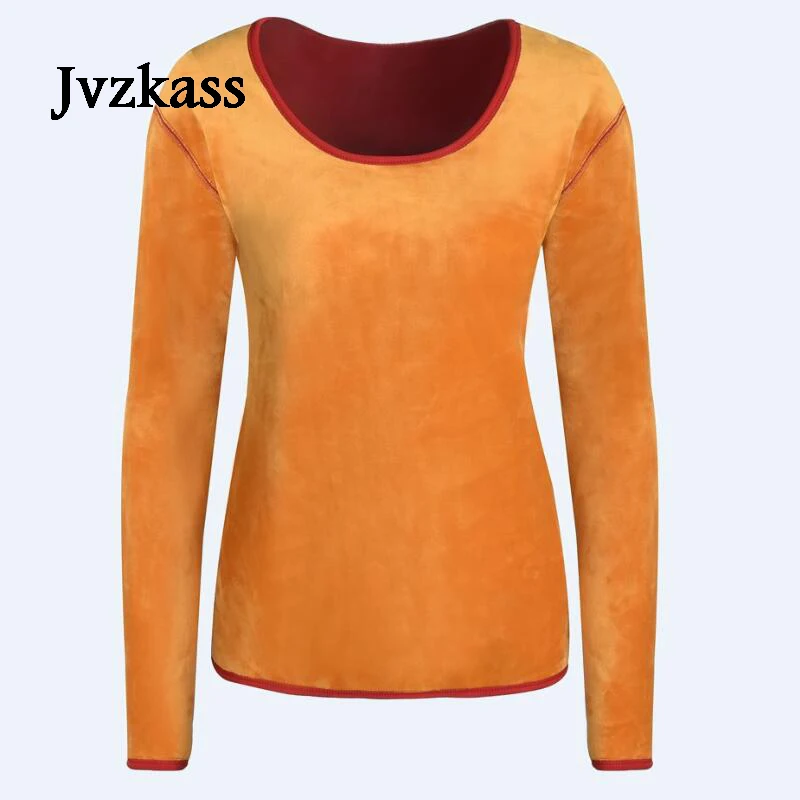 Jvzkass 2018 Cotton tight-fitting long-sleeved t-shirt female autumn and winter plus velvet Slim thin large neckline top Z275
Jvzkass 2018 Cotton tight-fitting long-sleeved t-shirt female autumn and winter plus velvet Slim thin large neckline top Z275