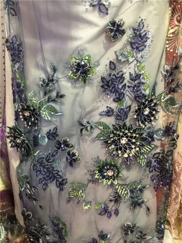 Sequin fabric embroidered lace applique 3D flower Luxury french net lace High quality for african wedding dresses 5 yards
Sequin fabric embroidered lace applique 3D flower Luxury french net lace High quality for african wedding dresses 5 yards