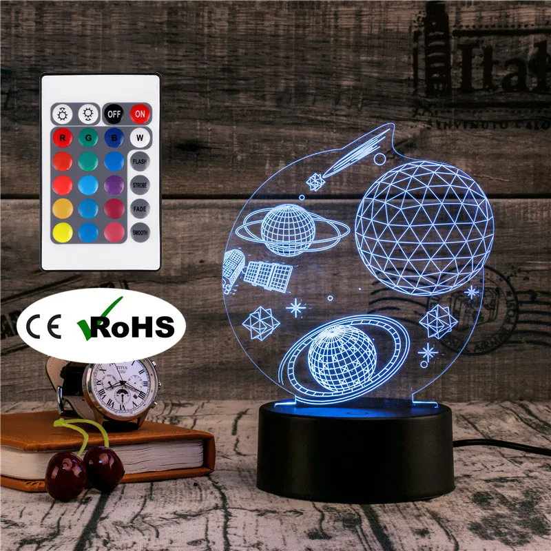 3D Led Novety Lighting Creative Gift Night Light Table Lamp Bedside Space Light Led Home Corridor Hotel Party Atmosphere Lights
3D Led Novety Lighting Creative Gift Night Light Table Lamp Bedside Space Light Led Home Corridor Hotel Party Atmosphere Lights