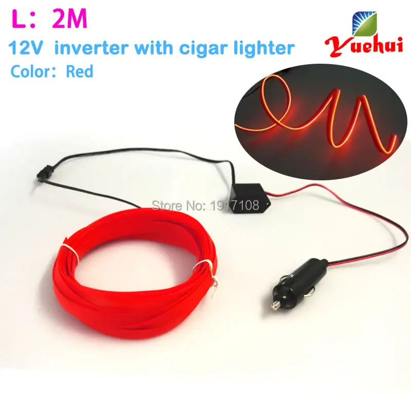2017 DC-12V By Car Cigar Lighter 2M Red 2.3mm-Skirt 10 Color Available EL Wire Neon Light Tube For Costume Wedding Decoration
2017 DC-12V By Car Cigar Lighter 2M Red 2.3mm-Skirt 10 Color Available EL Wire Neon Light Tube For Costume Wedding Decoration