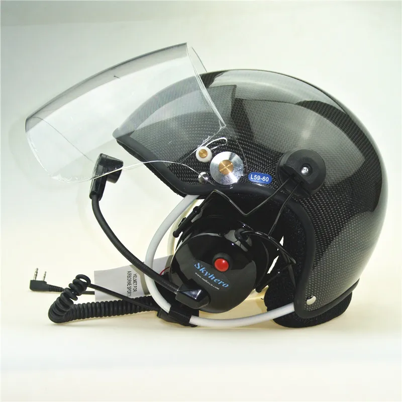 paramotor helmet carbon fiber