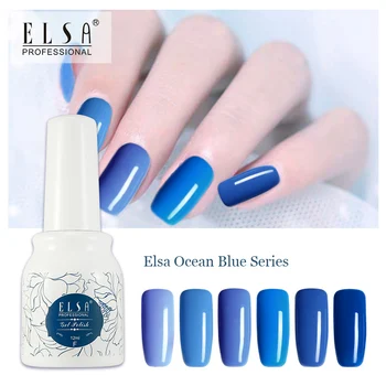 ELSA Gel Nail Polish 12ml Ocean Blue Series Color Long Lasting Soak Off UV Gel Varnish UV Nail Art Design Manicure healthy gel
ELSA Gel Nail Polish 12ml Ocean Blue Series Color Long Lasting Soak Off UV Gel Varnish UV Nail Art Design Manicure healthy gel