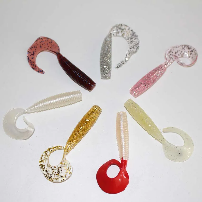 5.5cm 1.6g 45pcs/lot Pesca Soft Artificial Fishing Lures Small Size Lightweight Grub Worm Swimbait Fishing Lure
5.5cm 1.6g 45pcs/lot Pesca Soft Artificial Fishing Lures Small Size Lightweight Grub Worm Swimbait Fishing Lure