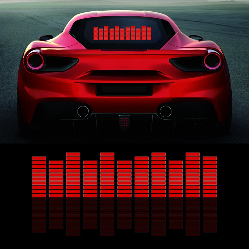 Niscarda 45*11cm RED Car Sticker Music Sound Rhythm LED Flash Light Rear Windshield Sticker Styling Neon Lamp
Niscarda 45*11cm RED Car Sticker Music Sound Rhythm LED Flash Light Rear Windshield Sticker Styling Neon Lamp