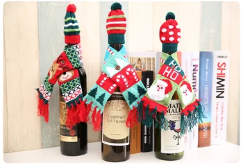Ynaayu 1set Scarf And Hat Wine Bottle Cover Bags Christmas Red Wine Bottle Bag For Happy New Year Dinner Party Supply
Ynaayu 1set Scarf And Hat Wine Bottle Cover Bags Christmas Red Wine Bottle Bag For Happy New Year Dinner Party Supply