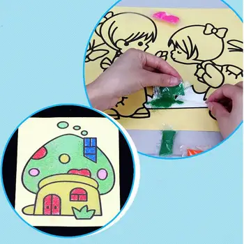 16*12cm 1 Pack Children Kids Drawing Toys Sand Painting Pictures Kid DIY Crafts Education Toy Pattern Random Arts Set
16*12cm 1 Pack Children Kids Drawing Toys Sand Painting Pictures Kid DIY Crafts Education Toy Pattern Random Arts Set