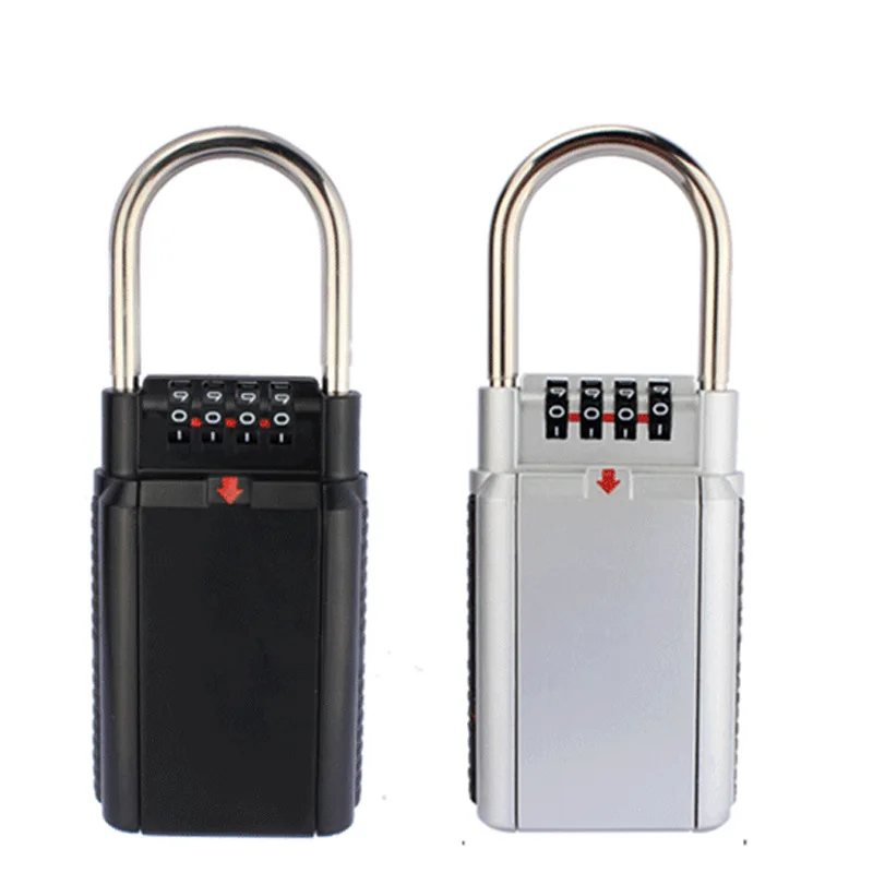New 4 Digit Combination Password Key Storage Box Organizer Security Door Padlock Safe Zinc Alloy Free Installation with Hook
New 4 Digit Combination Password Key Storage Box Organizer Security Door Padlock Safe Zinc Alloy Free Installation with Hook