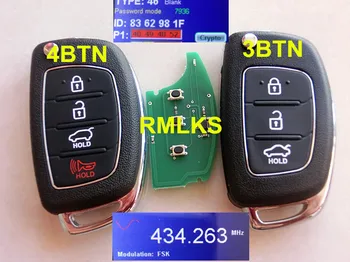 RMLKS Remote Key 3 4 Button 433Mhz With ID46 Chip TOY40 blade Fit For Hyundai New IX35 IX25 IX45 Elantra Santa Fe
RMLKS Remote Key 3 4 Button 433Mhz With ID46 Chip TOY40 blade Fit For Hyundai New IX35 IX25 IX45 Elantra Santa Fe