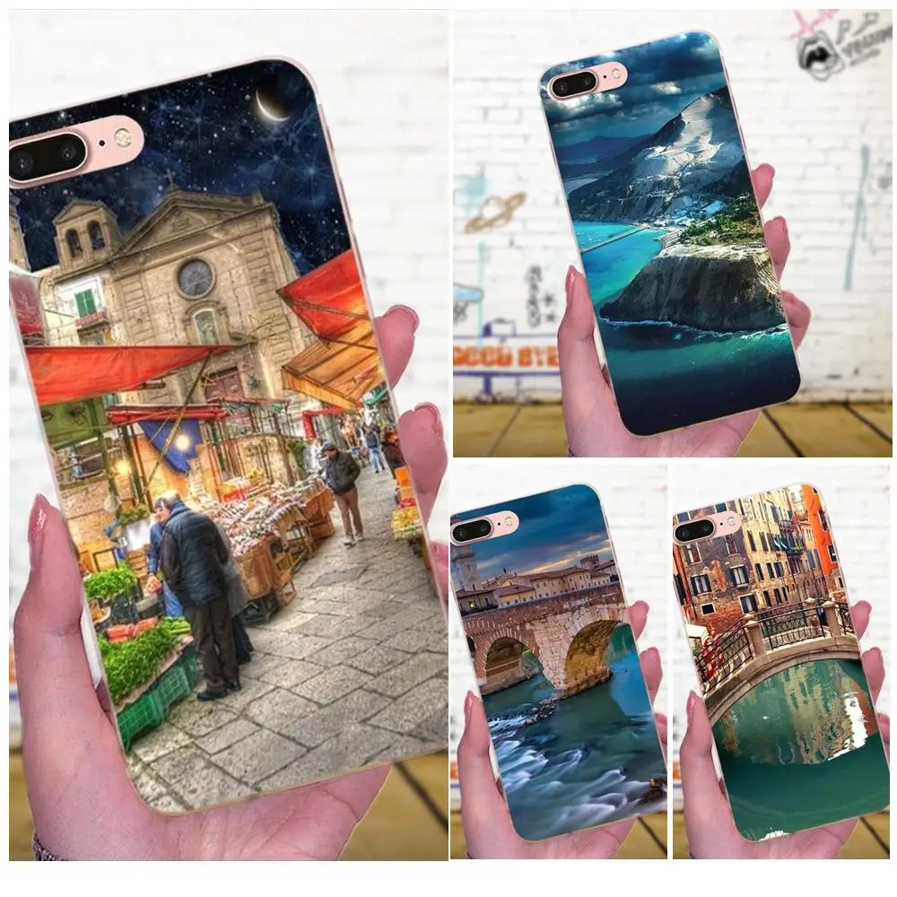 Красивая Сицилия Италия милая для Apple iPhone X XS Max XR 4 4S 5 5C 5S SE 6 6S 7 8 Plus