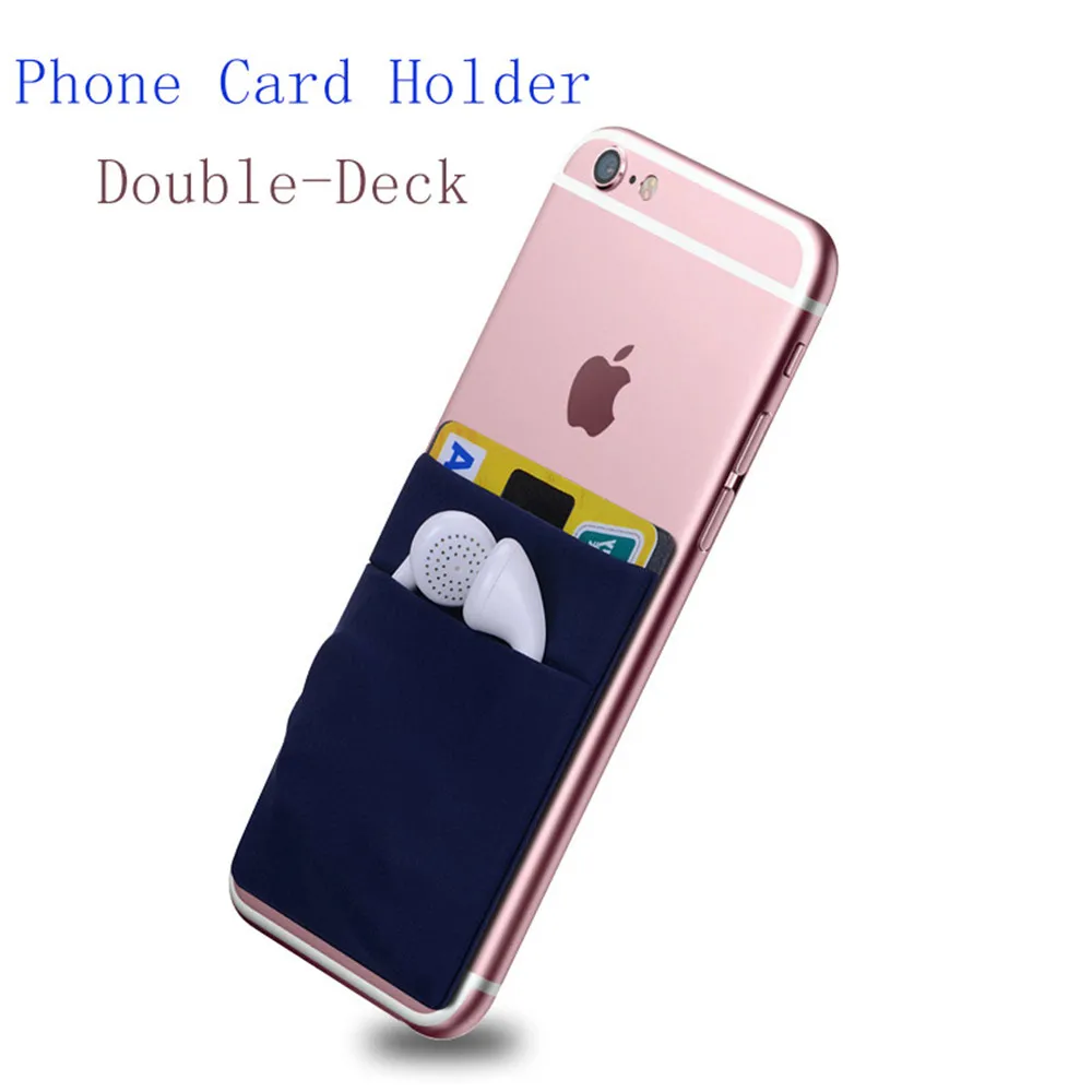 Lycra phone card holder card sticker phone Pocket Mobile Phone Wallet Credit ID Card holder Double-Deck pouch for smart phone
Lycra phone card holder card sticker phone Pocket Mobile Phone Wallet Credit ID Card holder Double-Deck pouch for smart phone