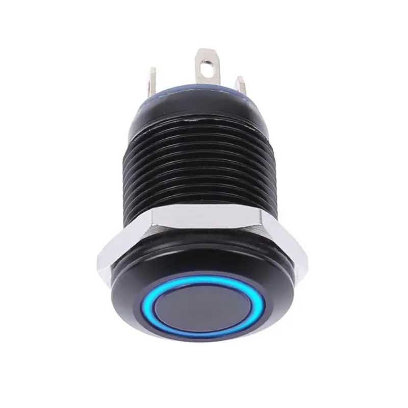New 12mm Waterproof Flat Head Top Metal Momentary Push Button ON-OFF Switch with Circular Blue LED Light Car Motorcycle Swictch
New 12mm Waterproof Flat Head Top Metal Momentary Push Button ON-OFF Switch with Circular Blue LED Light Car Motorcycle Swictch