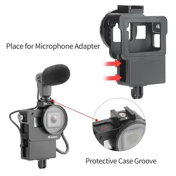 Yiwa Protective Vlogging Cage Case for GoPro Hero 7 6 5 Black Mount for Microphone Vlog Cage Housing Shell Frame Case Cold Shoe
Yiwa Protective Vlogging Cage Case for GoPro Hero 7 6 5 Black Mount for Microphone Vlog Cage Housing Shell Frame Case Cold Shoe