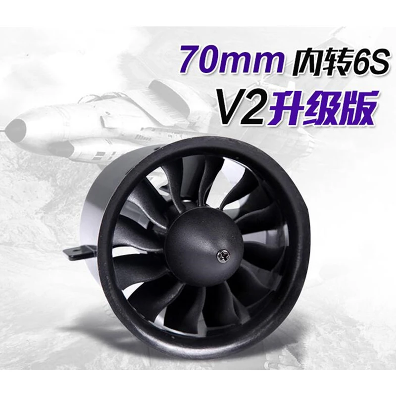 Freewing 70MM metal EDF set 12-blade ducted fan with 6s Brushless Motor 2865 1850KV For RC Model
Freewing 70MM metal EDF set 12-blade ducted fan with 6s Brushless Motor 2865 1850KV For RC Model