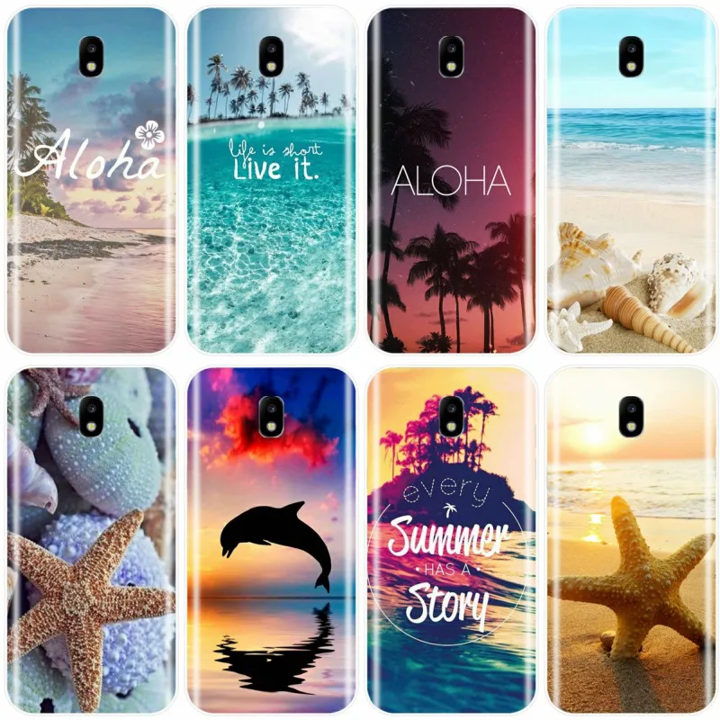 Пляжный отдых Морская звезда небо облака солнце крышка чехол для телефона Samsung