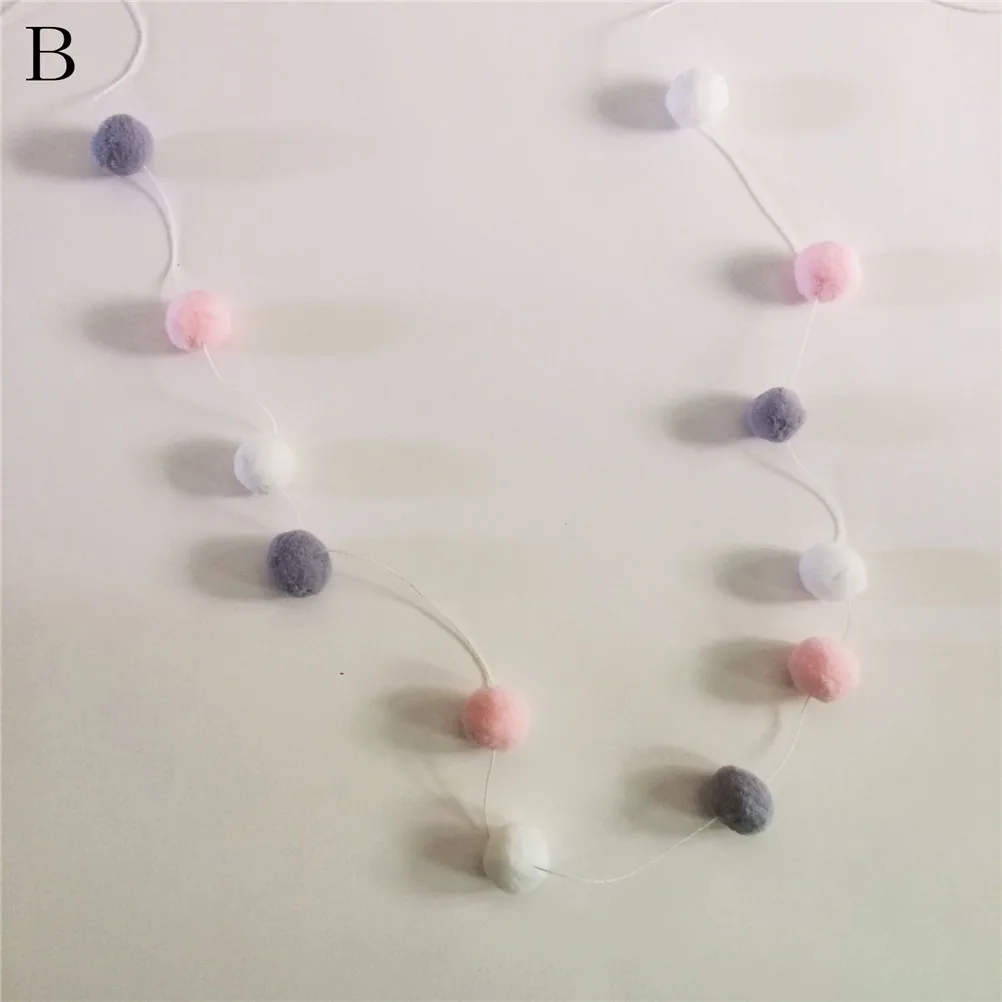 1set Cute Handmade Felt Wool Balls For Kids Room Ornament Wall Hanging Home Decor Nursery Pom Pom Garland Party Props 200cm
1set Cute Handmade Felt Wool Balls For Kids Room Ornament Wall Hanging Home Decor Nursery Pom Pom Garland Party Props 200cm