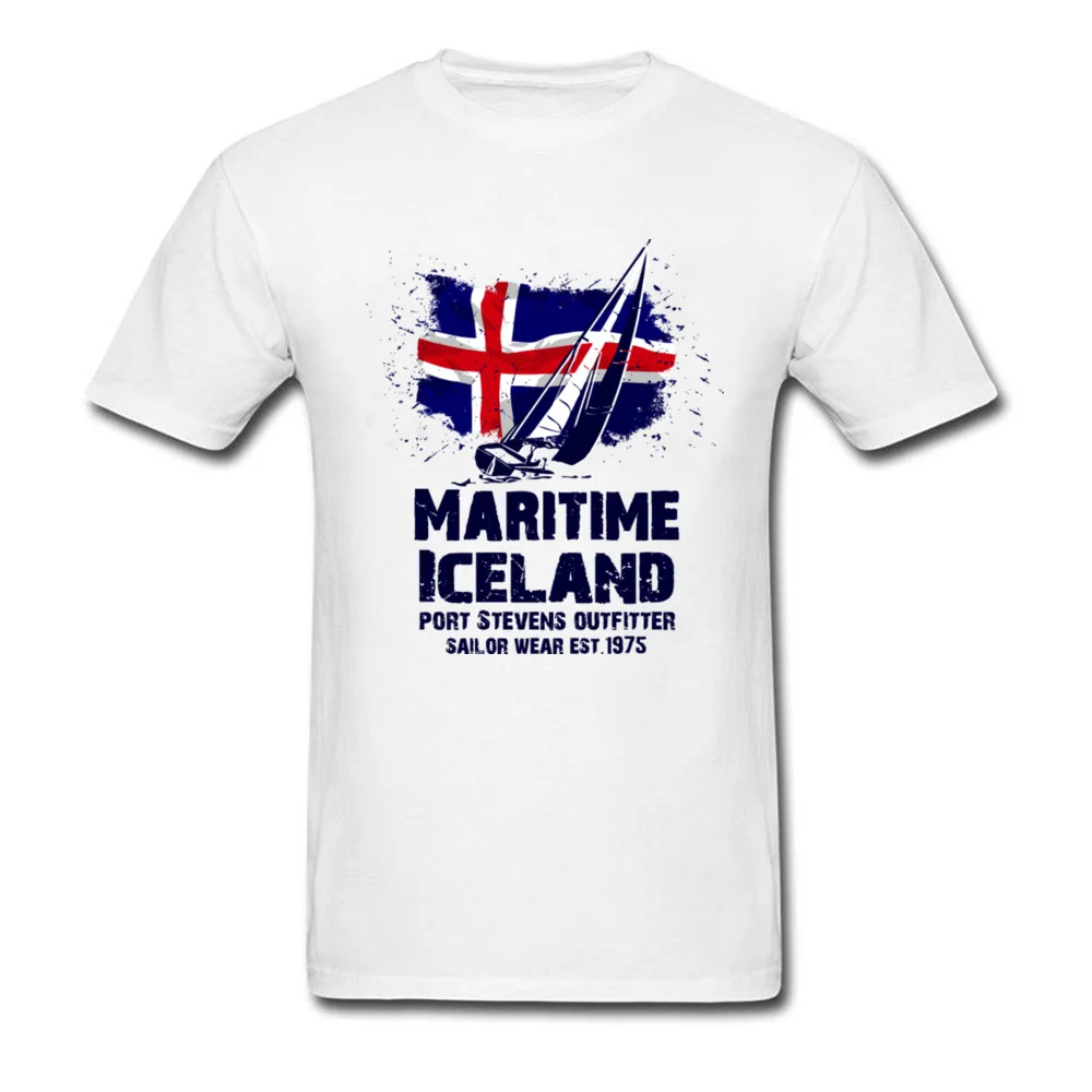 Maritime sailing Iceland flag_white