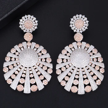 71mm Popular Flower Pierced Geometry Pendant Hollow Cubic Zirconia Dangle Drop Earrings For Women Girls
71mm Popular Flower Pierced Geometry Pendant Hollow Cubic Zirconia Dangle Drop Earrings For Women Girls