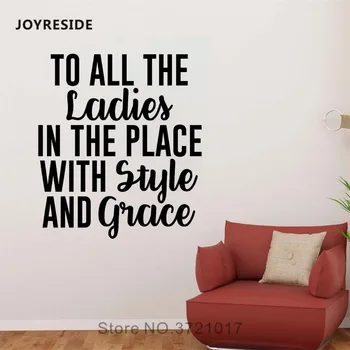 JOYRESIDE Quotes Wall Sticker Style and Grace Biggie Decals Vinyl Girls Living room Home Bedroom Interior Desig Art Mural A1390
JOYRESIDE Quotes Wall Sticker Style and Grace Biggie Decals Vinyl Girls Living room Home Bedroom Interior Desig Art Mural A1390