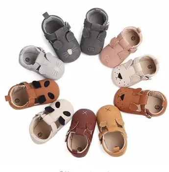 Buckle Strap Newborn baby shoes soft sole first walker girls boys toddler moccasins Animal style Indoor boots for 0-18M
Buckle Strap Newborn baby shoes soft sole first walker girls boys toddler moccasins Animal style Indoor boots for 0-18M
