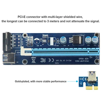 5 PCS VER006S Stable PCI-E Riser Card PCI E USB 1x to 16x Graphics Express Card Riser Extender for Bitcoin Mining Miner Machine
5 PCS VER006S Stable PCI-E Riser Card PCI E USB 1x to 16x Graphics Express Card Riser Extender for Bitcoin Mining Miner Machine