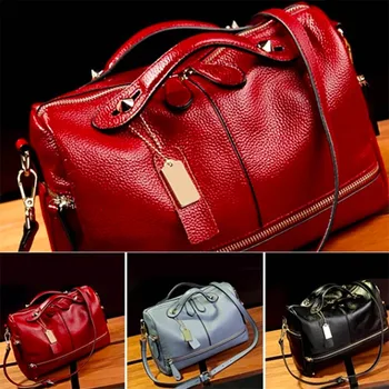 Fashion Solid Women Pillow Handbag Soft Leather Boston Women Top-Handle Bag Tote Messenger Shoulder Bag Large Capacity
Fashion Solid Women Pillow Handbag Soft Leather Boston Women Top-Handle Bag Tote Messenger Shoulder Bag Large Capacity