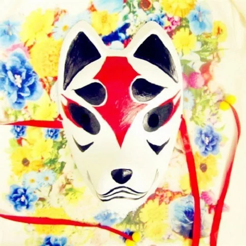 Full Face Hand-Painted Japanese Fox Mask Multi-color Pattern Cosplay Masquerade for Party Carnival Halloween
Full Face Hand-Painted Japanese Fox Mask Multi-color Pattern Cosplay Masquerade for Party Carnival Halloween