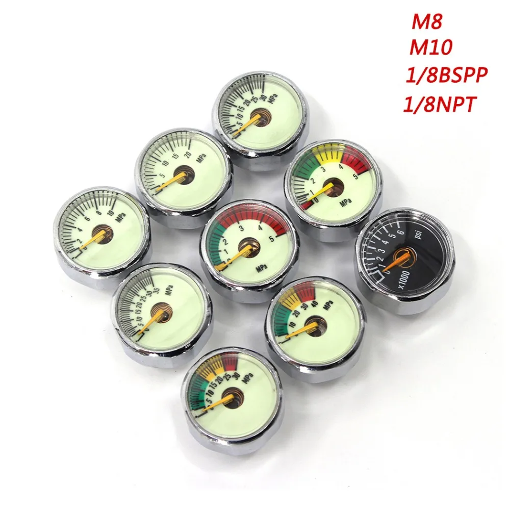 PCP Paintball Airforce Pump Valve 25mm M8x1 M10x1 1/8NPT 1/8BSPP 1 Inch Mini Pressure Gauge Scuba Manometre 20mpa 30mpa 40mpa
PCP Paintball Airforce Pump Valve 25mm M8x1 M10x1 1/8NPT 1/8BSPP 1 Inch Mini Pressure Gauge Scuba Manometre 20mpa 30mpa 40mpa