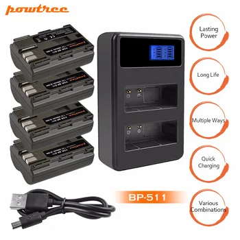 4X BP-511 BP511 BP 511A Rechargeable Battery+LCD Dual Charger For Canon EOS 40D 300D 5D 20D 30D 50D 10D D60 G6 G5 G3 G2 G1 L25
4X BP-511 BP511 BP 511A Rechargeable Battery+LCD Dual Charger For Canon EOS 40D 300D 5D 20D 30D 50D 10D D60 G6 G5 G3 G2 G1 L25