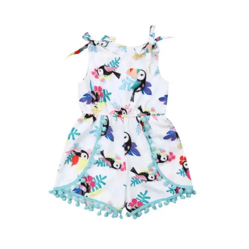 Baby Rompers Newborn Infant Baby Girl Cartoon Tassel Sleeveless Romper Jumpsuit Clothes Outfits
Baby Rompers Newborn Infant Baby Girl Cartoon Tassel Sleeveless Romper Jumpsuit Clothes Outfits