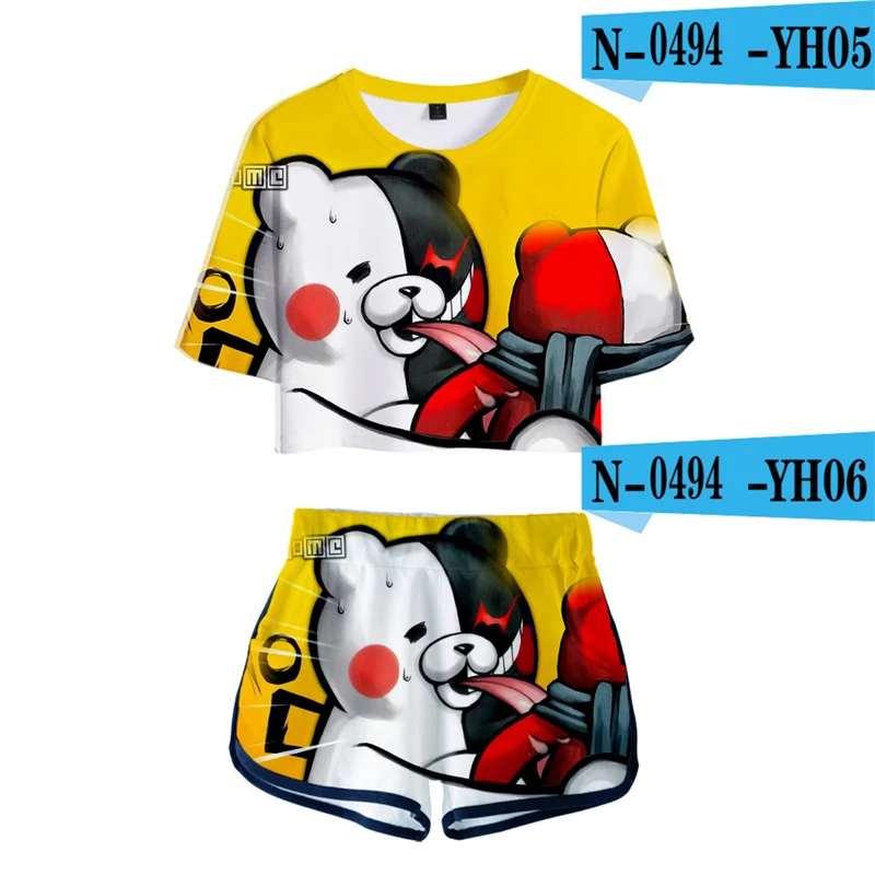 Anime Clothes Danganronpa Crop Top Set Monokuma Bear Cartoon Japanese Suit Cropped 3D Clothes Short Crop Top Women Harajuku
Anime Clothes Danganronpa Crop Top Set Monokuma Bear Cartoon Japanese Suit Cropped 3D Clothes Short Crop Top Women Harajuku