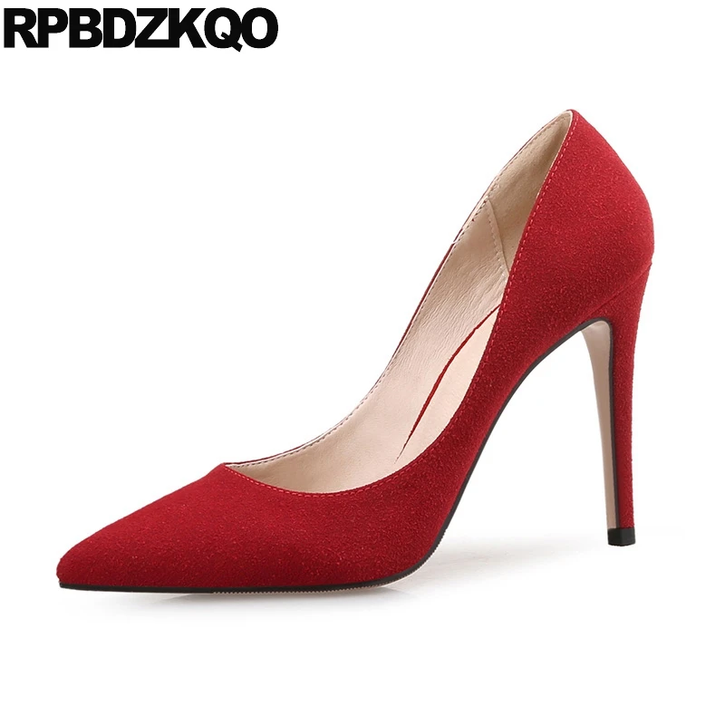 High Heels Pointed Toe 12 44 Office Suede Size 33 Ladies Shoes Extreme 4 34 Stiletto Red Formal 10 42 Plus 2017 Autumn Chinese
High Heels Pointed Toe 12 44 Office Suede Size 33 Ladies Shoes Extreme 4 34 Stiletto Red Formal 10 42 Plus 2017 Autumn Chinese