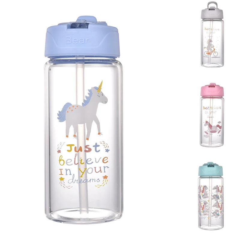 450ml Cartoon Cute Pig Design Glass Water Bottle Two Lid Straw Milk Juice Glass Bottle Outdoor Travel Bottles With Cloth Bag
450ml Cartoon Cute Pig Design Glass Water Bottle Two Lid Straw Milk Juice Glass Bottle Outdoor Travel Bottles With Cloth Bag