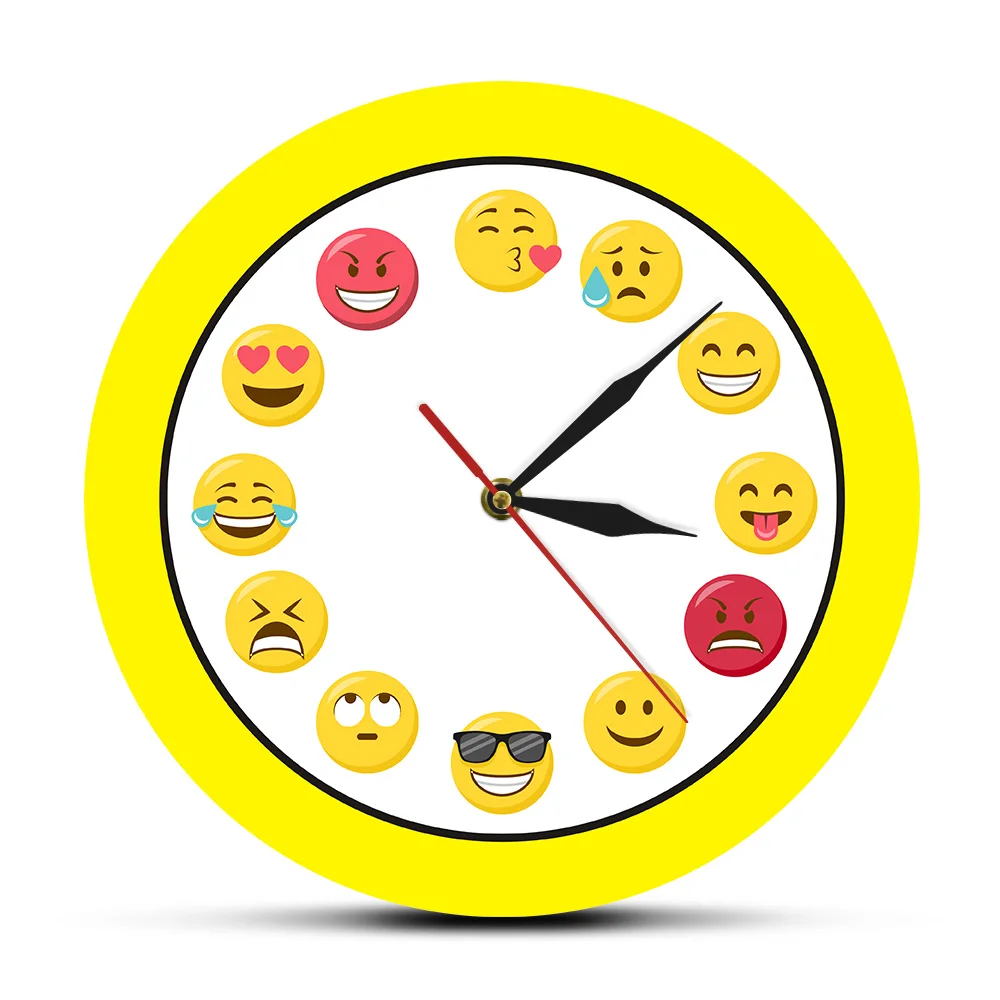 Emoji Yellow Wall Clock Funny Mood Emotion Wall Art Emoticon Modern Minimalist Printed Wall Clock Home Decor Acrylic Wall Watch
Emoji Yellow Wall Clock Funny Mood Emotion Wall Art Emoticon Modern Minimalist Printed Wall Clock Home Decor Acrylic Wall Watch